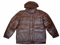 ySUPREMEzQUILTED@LEATHER@JACKET@BROWN
